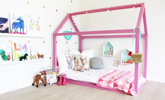 girls house bed