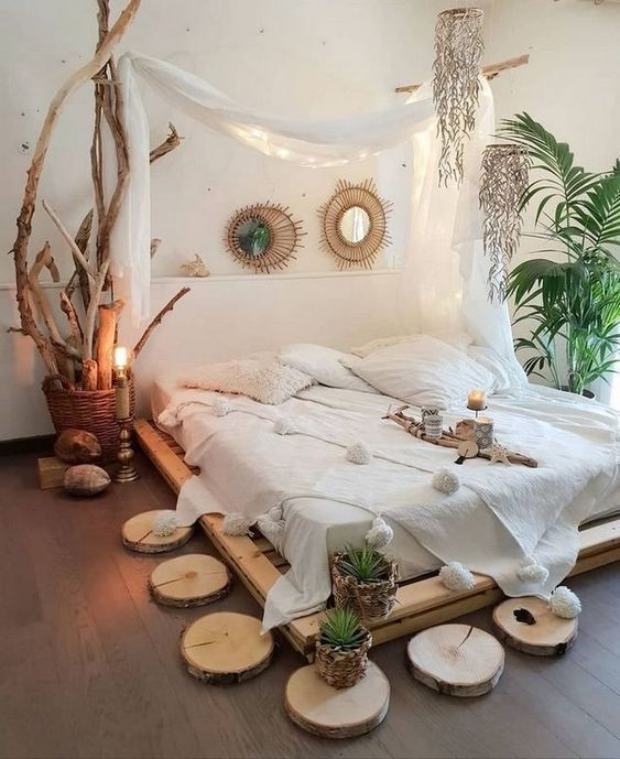 Gorgeous Cozy Boho Bedroom Ideas, Momooze.com
