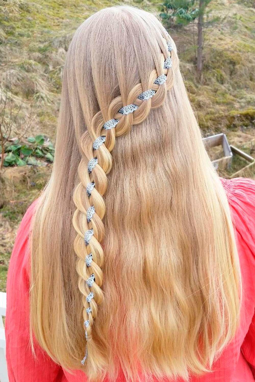 1960s hippie braided hairstyles