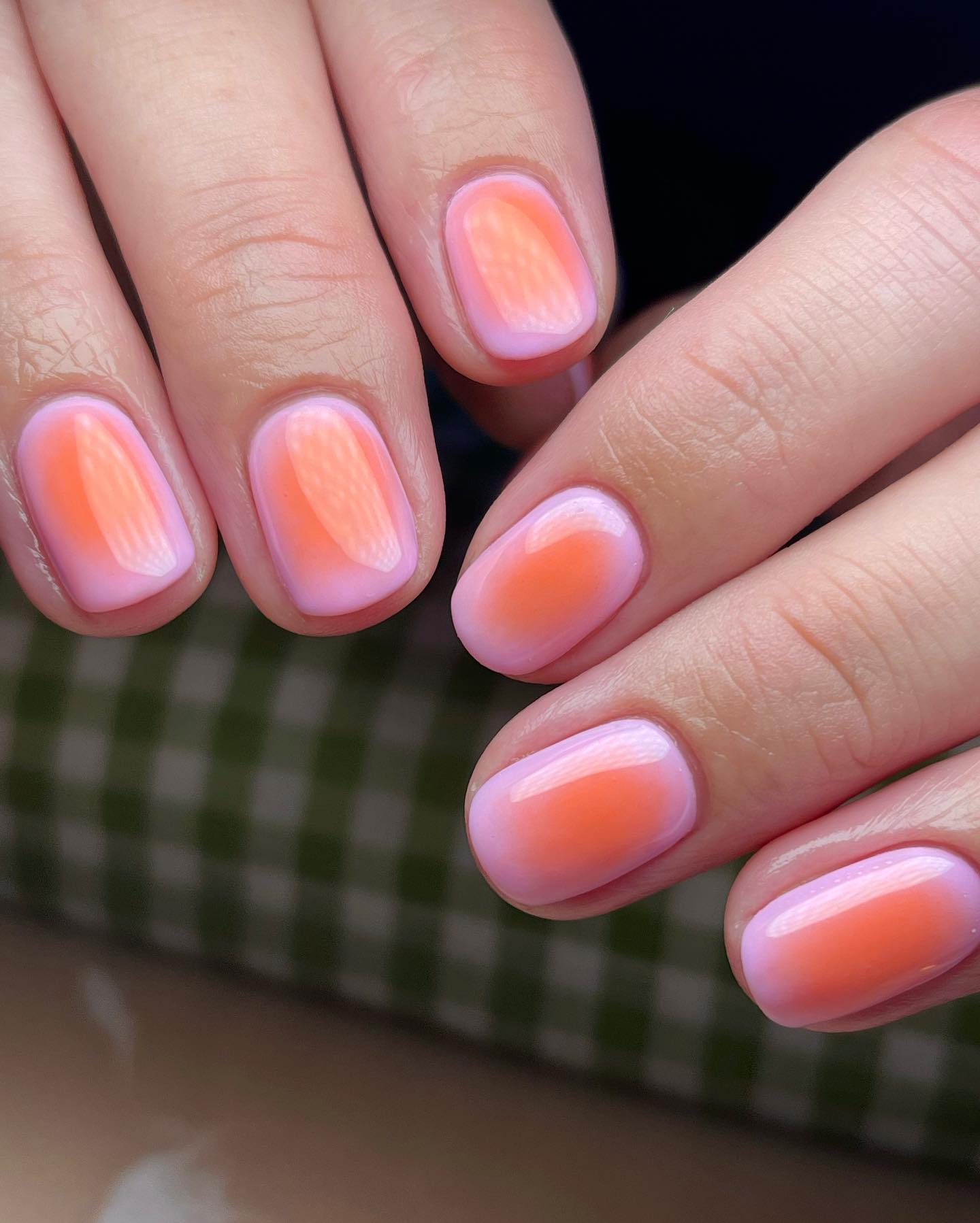 Orange to pink ombre