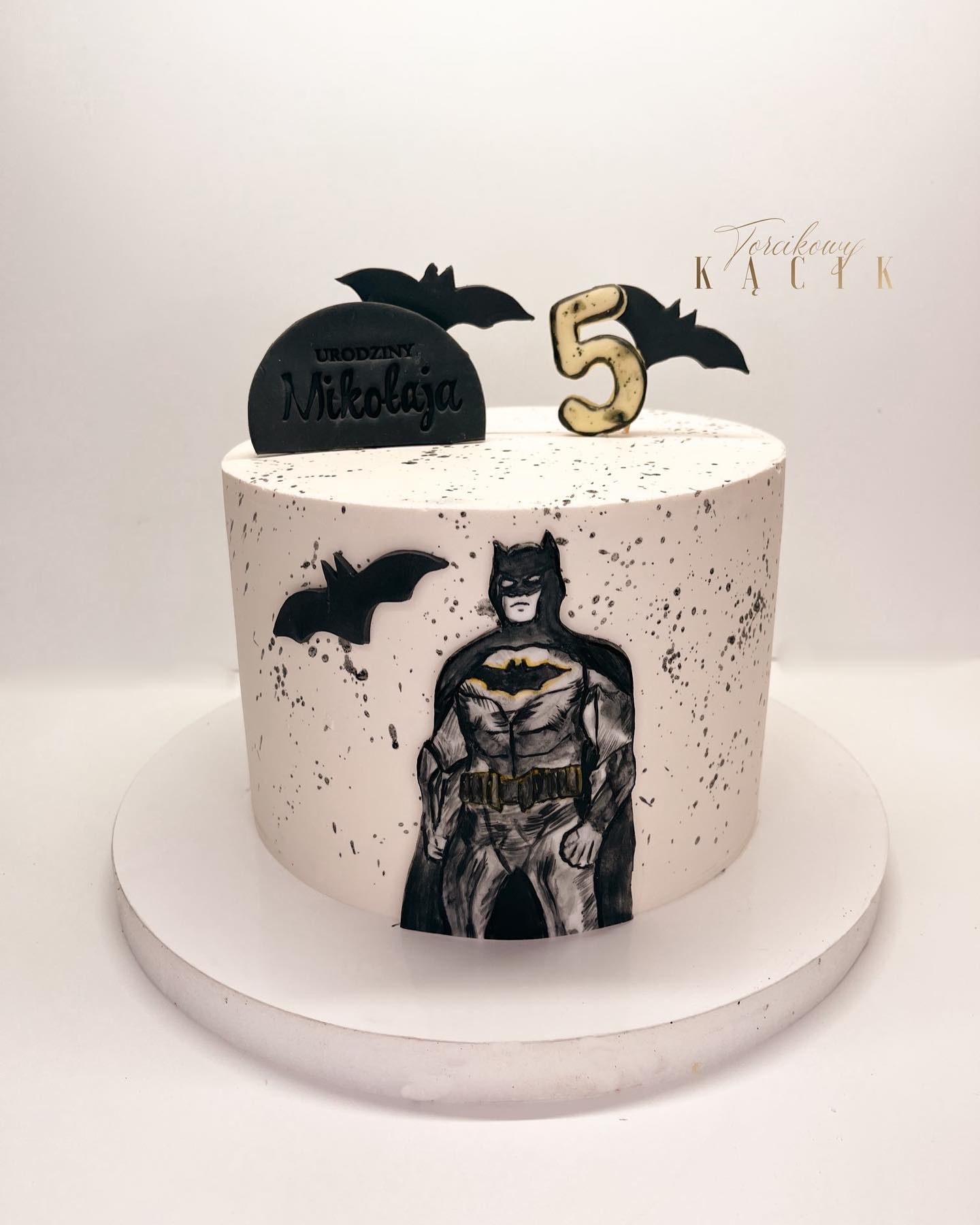 Huge Homemade Batman Cake
