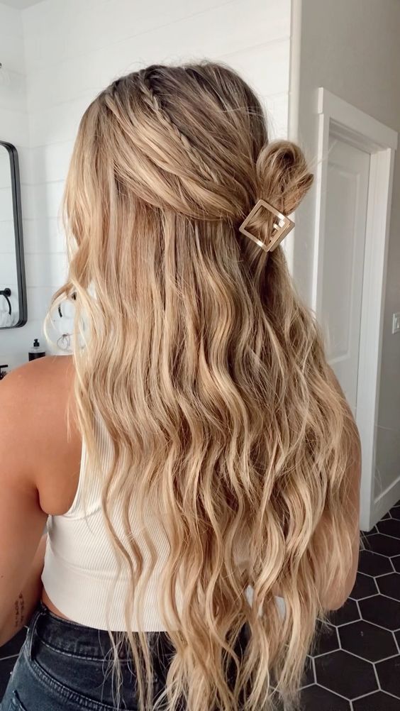 6 easy and fun claw clip hairstyles for every hair length