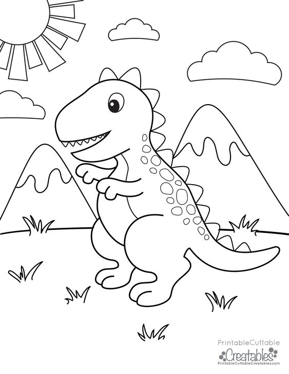 35  dinosaur valentines coloring pages SweynPauline