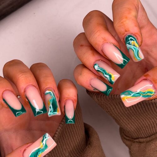Emerald Green Nails 6 500x500 