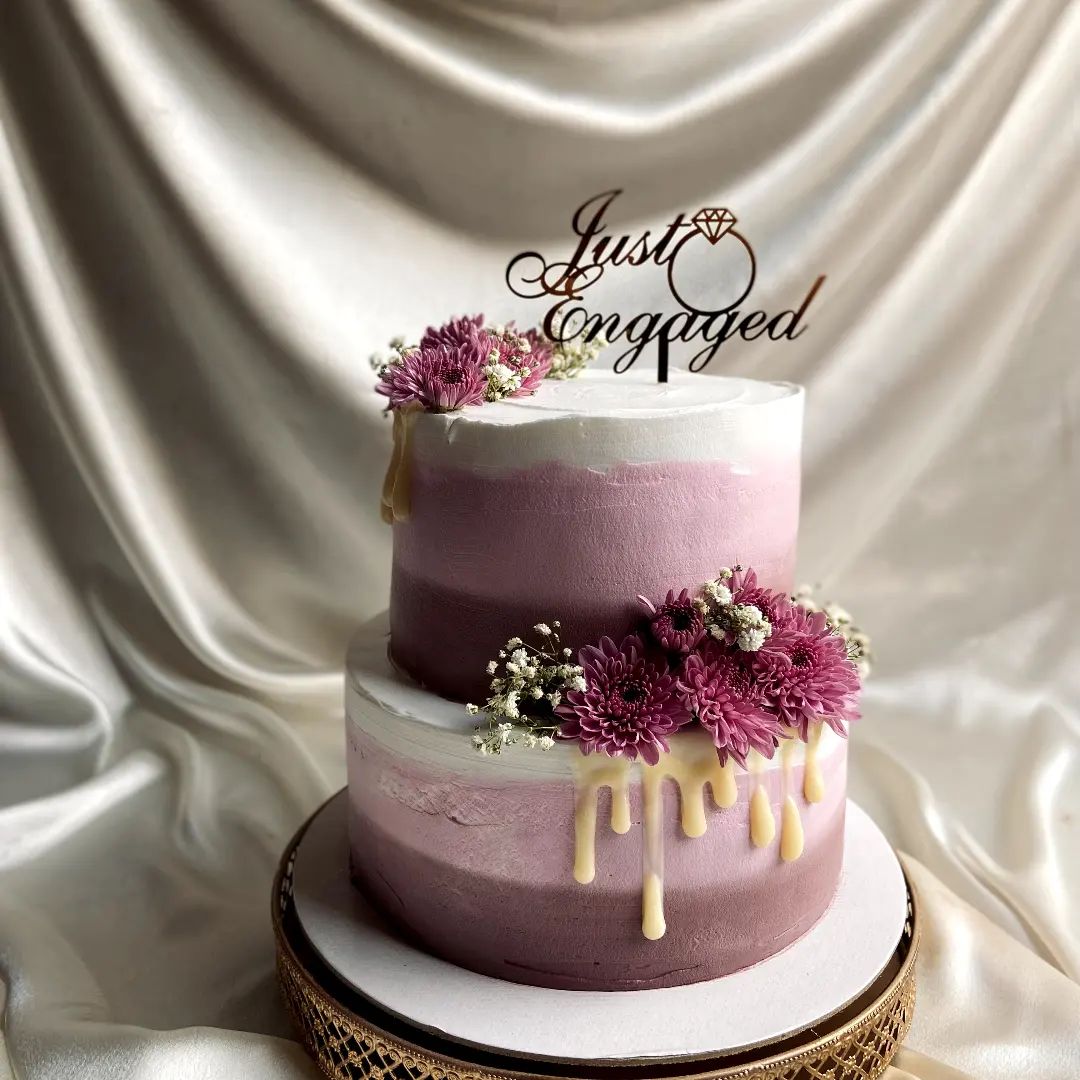 Engagement 2 layer Cake