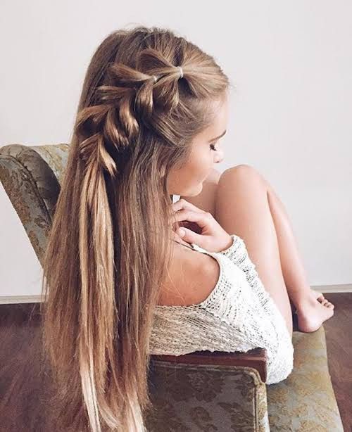 Cute Hairstyle | Easy hairstyles for long hair, Long hair updo, Quick  hairstyles for school