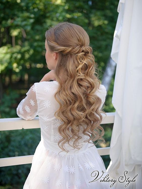flower girl hairstyles long hair