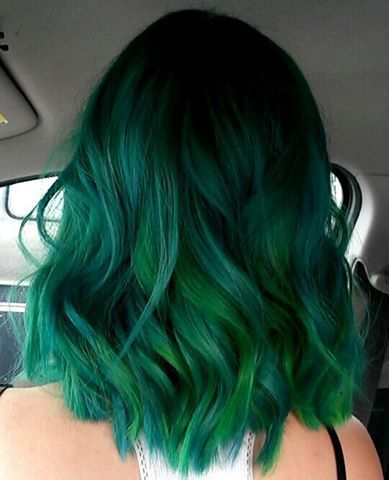 light green ombre hair