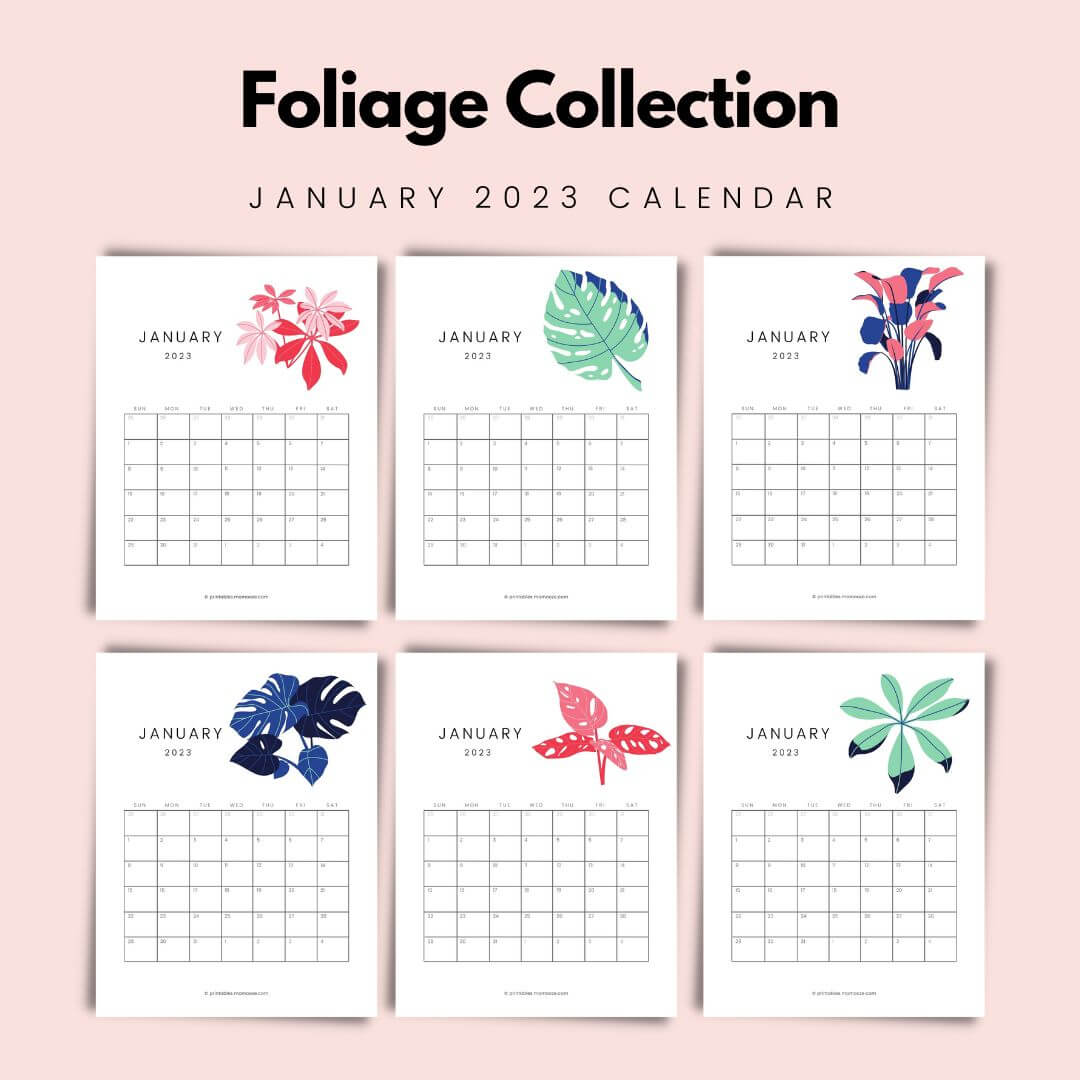FREE January Calendar 2024 24 Designs With Instant Download