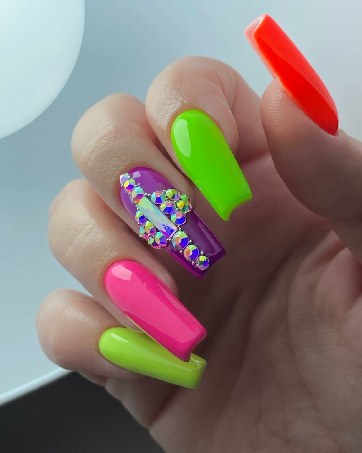 35+ Bold & Beautiful Designs For Neon Purple Nails