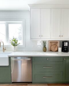 33+ Unbelievably Chic Olive Green Kitchen Cabinets