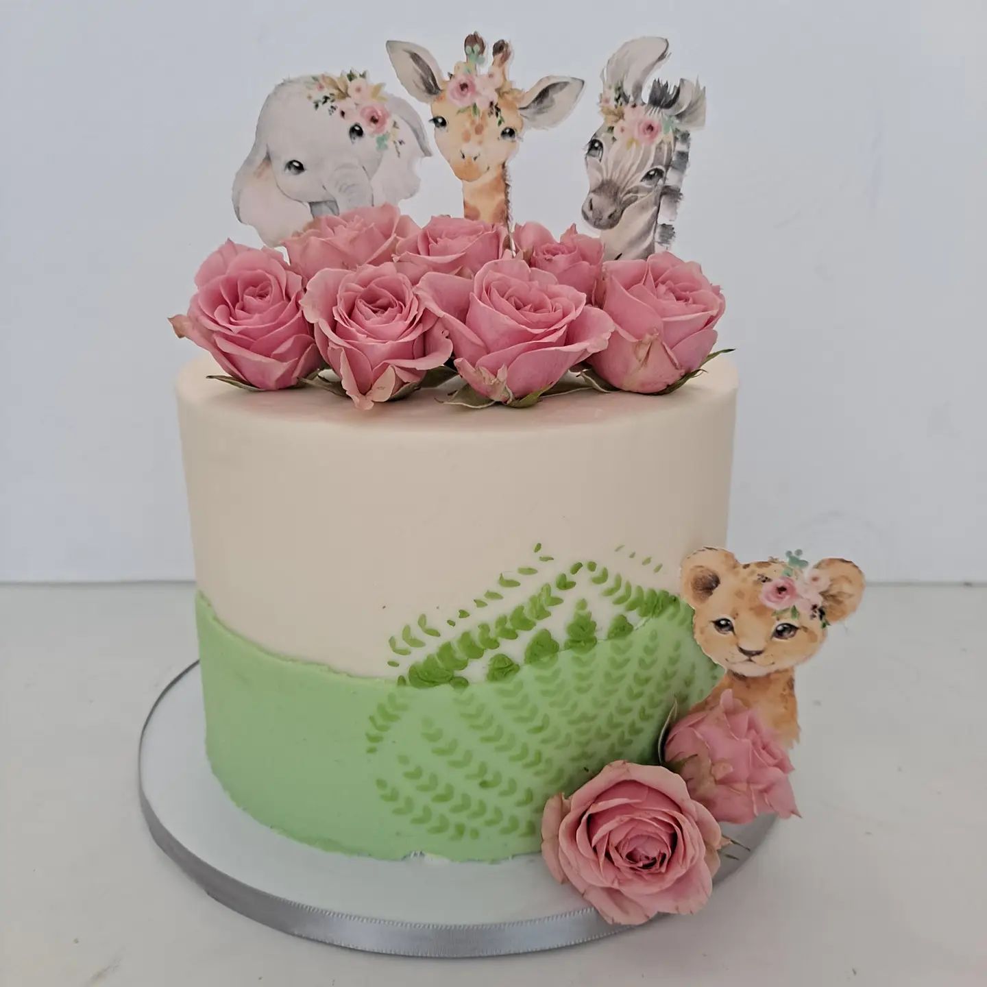 Happy Tiers Cake Designs - Safari Themed Baby Shower Cake | Facebook